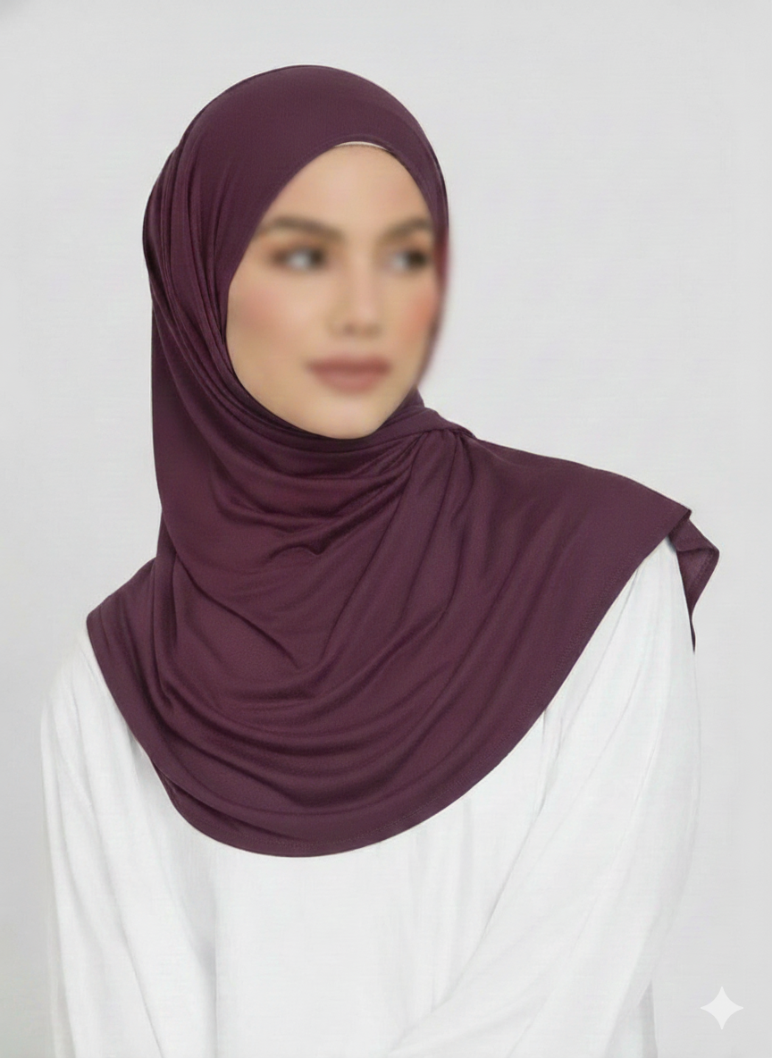 Jersey Hijab - Grapes