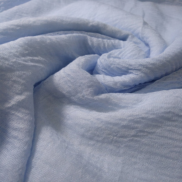 Smooth Crinkle Crimps - Ice Blue - Scarfs.pk