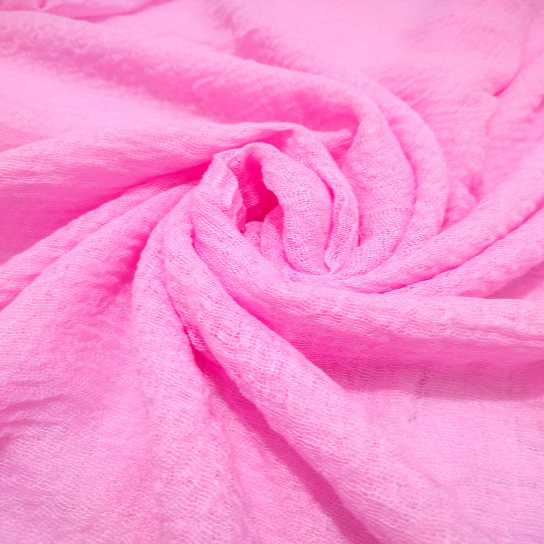 Smooth Crinkle Crimps - BABY PINK - Scarfs.pk
