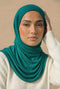 Jersey Hijab - Peacock Green