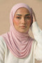 Ribbed Jersey Hijab – Baby Pink