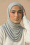 Ribbed Jersey Hijab – Light Grey