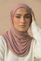 Ribbed Jersey Hijab – Tea Pink