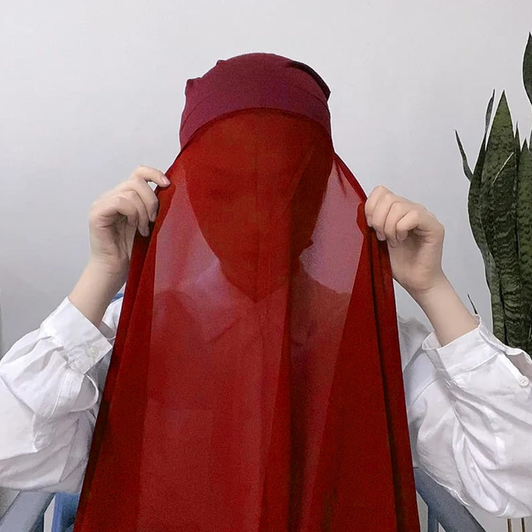 Instant Hijab - Rust - Scarfs.pk