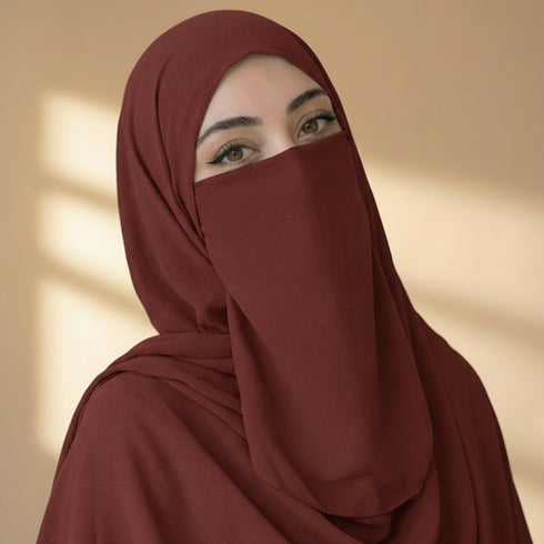 Half Niqab - Rust