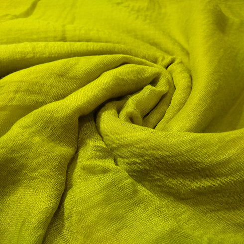 Smooth Crinkle Crimps - APPLE GREEN - Scarfs.pk