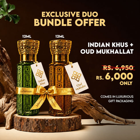 Exclusive Duo Bundle Offer Indian Khus & Oud Mukhallat by Jabeens