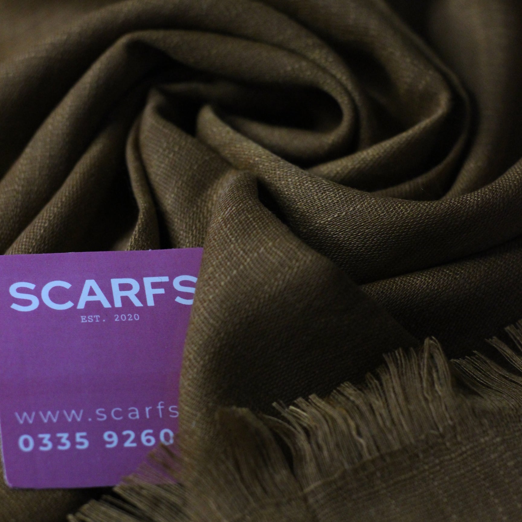 Turkish Lawn - Chestnut Brown - Scarfs.pk