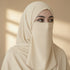 Half Niqab - Cream