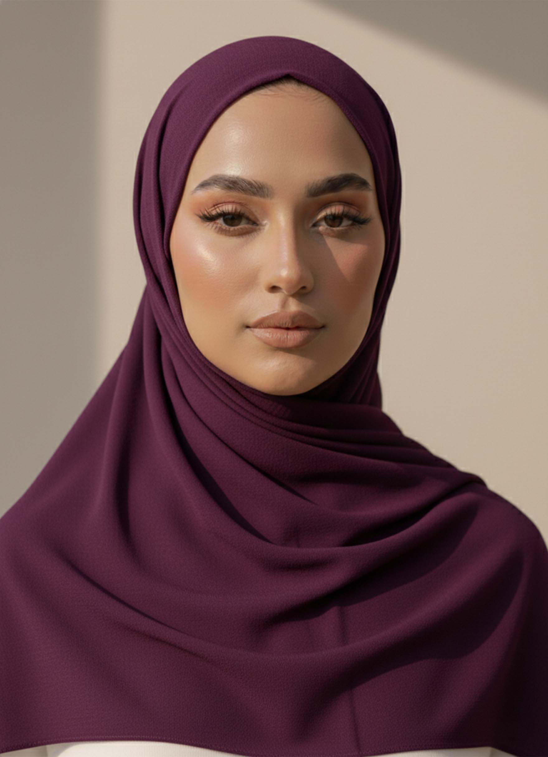Georgette Hijab – Dark Purple