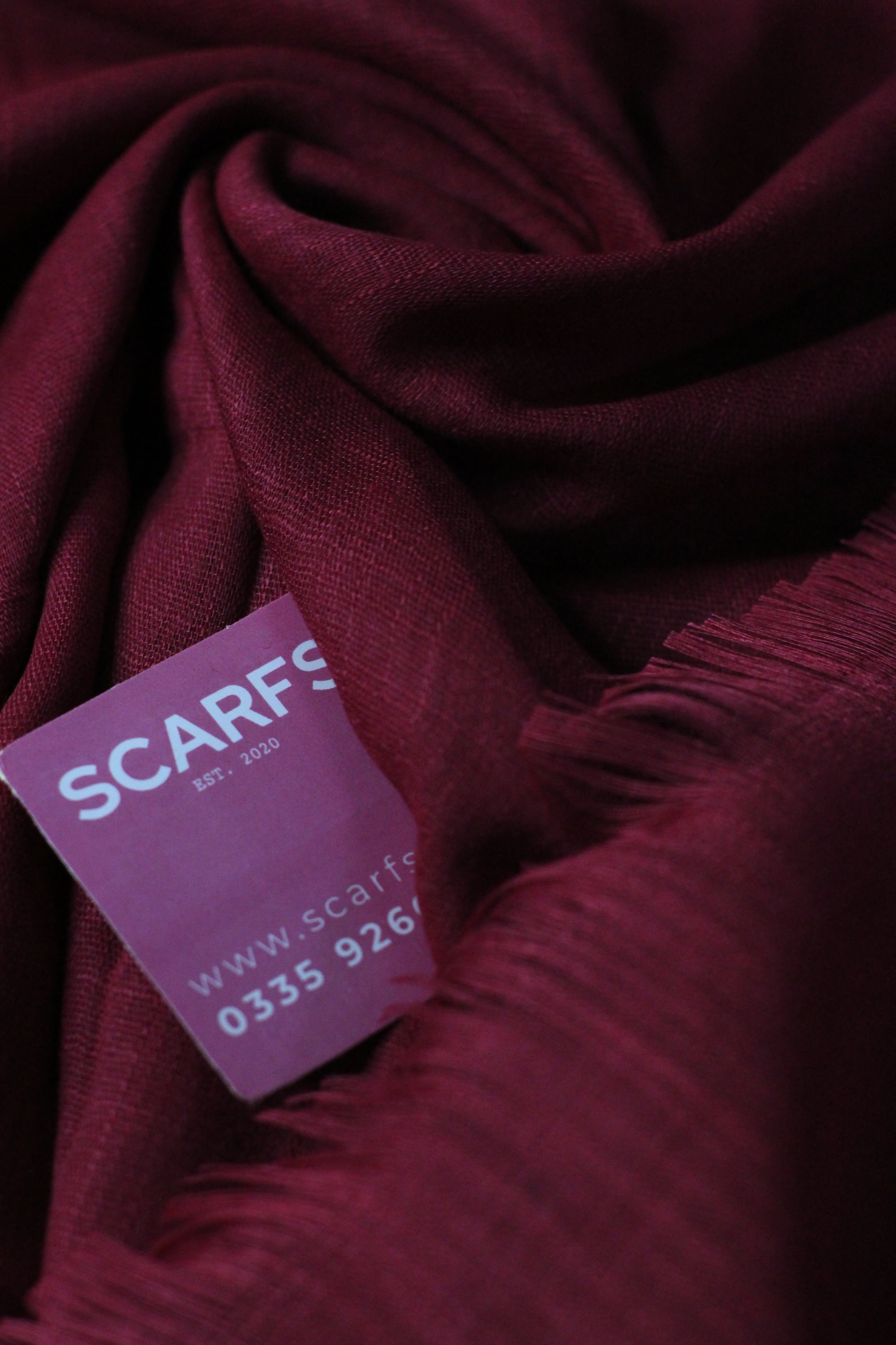 Turkish Lawn - Maroon - L - Scarfs.pk