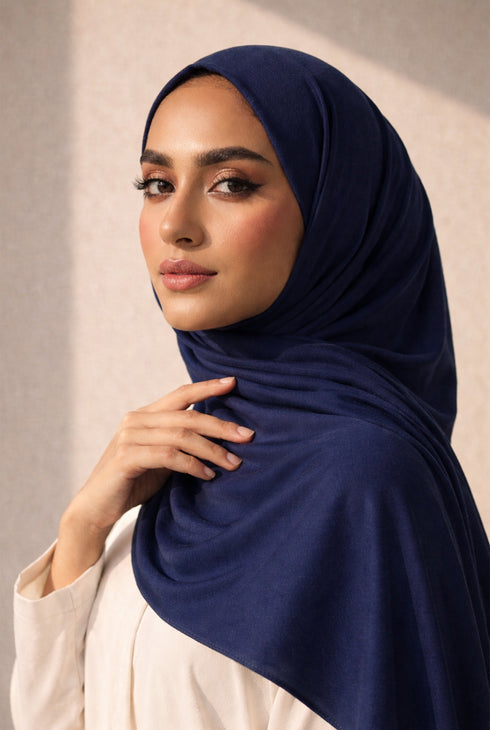 Modal Hijab - Navy Blue
