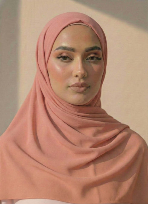 Georgette Hijab – Neon pink