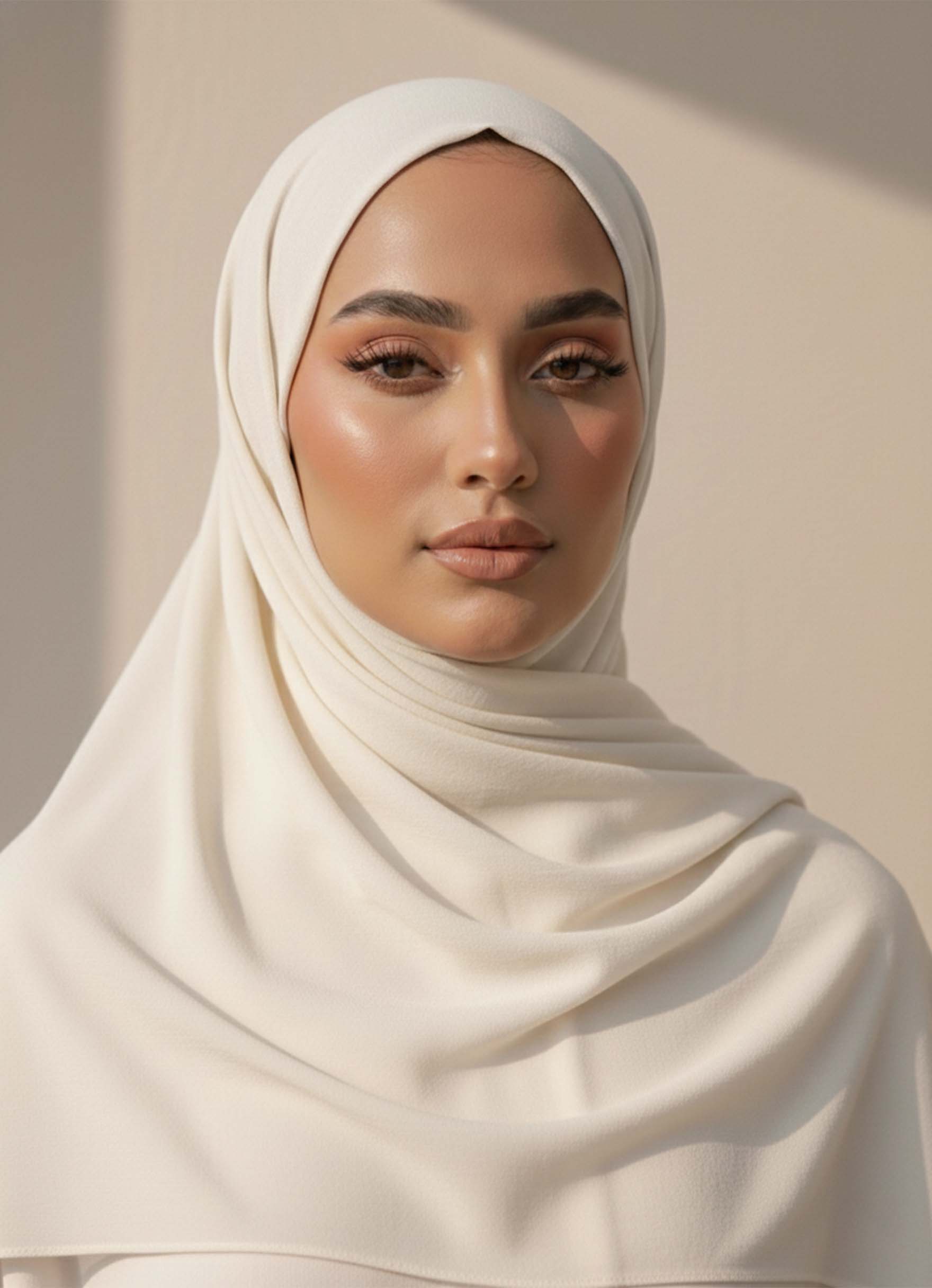 Georgette Hijab – Off White