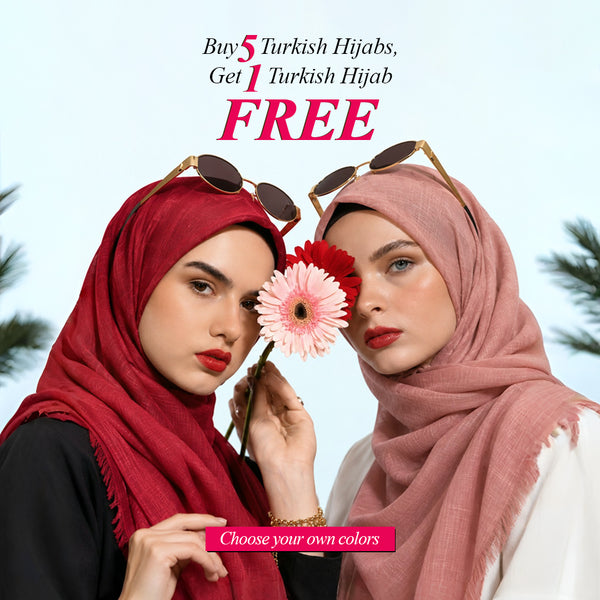 Buy 5 Turkish Lawn Hijabs and Get 1 Free