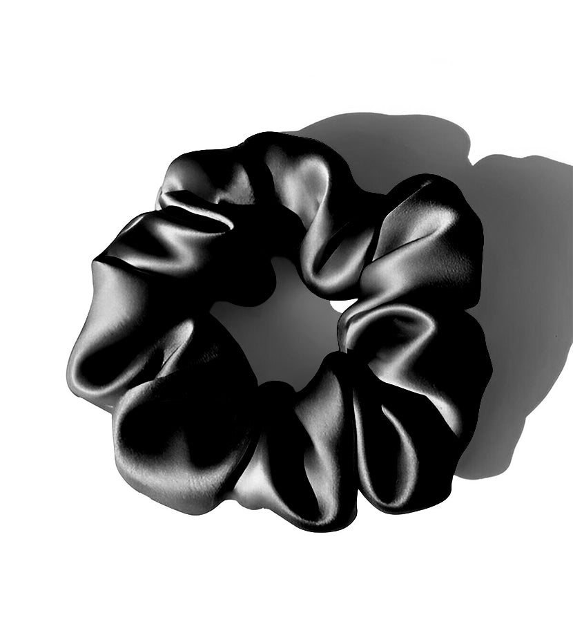 Scrunchie Hair Tie - Black - Scarfs.pk