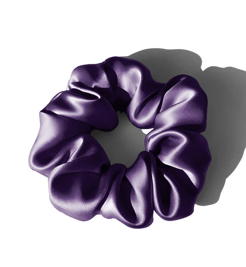 Scrunchie Hair Tie - Dark Purple - Scarfs.pk