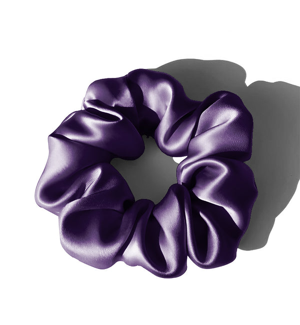 Scrunchie Hair Tie - Dark Purple - Scarfs.pk