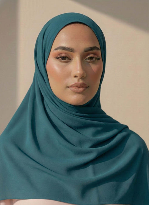 Georgette Hijab – Sea Green