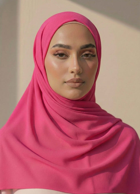 Georgette Hijab – Virtual Pink
