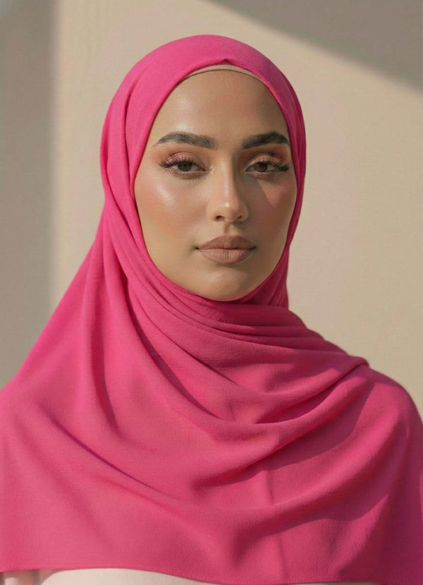 Georgette Hijab – Virtual Pink