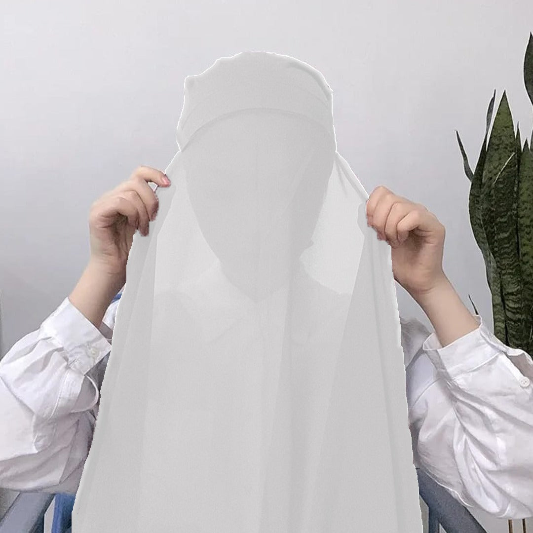 Instant Hijab - White - Scarfs.pk