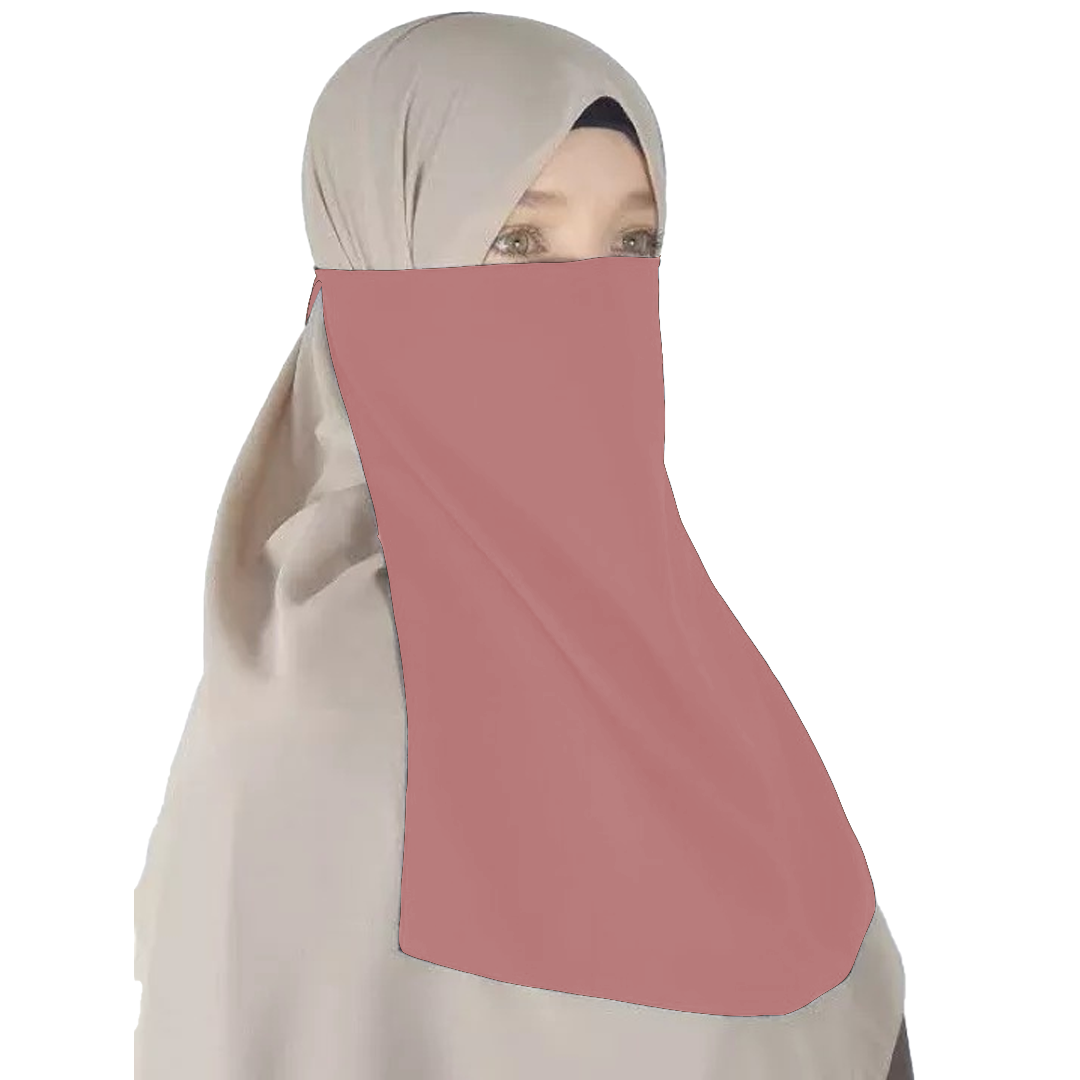 Half Niqab - Soft Pink