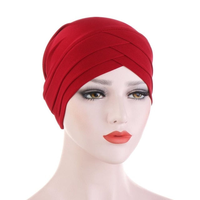 CRISS CROSS TIE BACK - APPLE RED - Scarfs.pk #1 Online Hijab Store