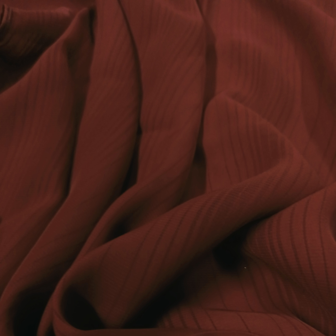 Pleated Textured Silk Hijabs – Maroon