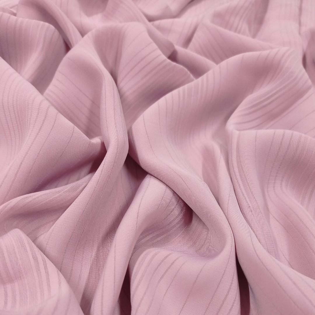 Pleated Textured Silk Hijabs – Tea Pink