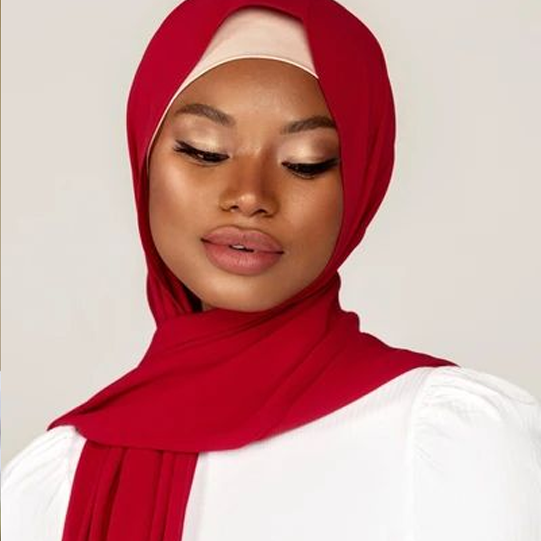 Jersey Hijab - Candy Red - Scarfs.pk