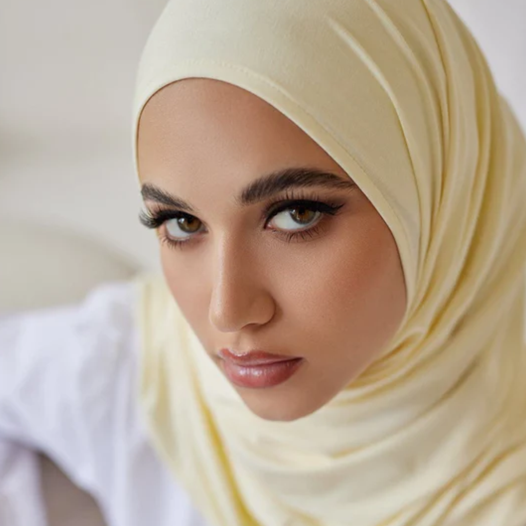 Jersey Hijab - Light Lemon - Scarfs.pk