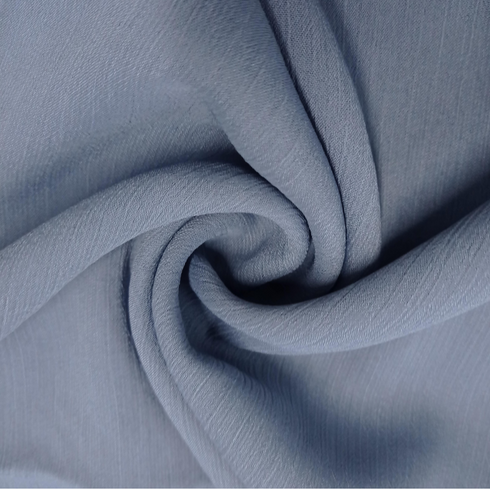 Crinkle Chiffon - Blue - Scarfs.pk
