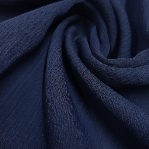 Crinkle Chiffon - Navy Blue - Scarfs.pk