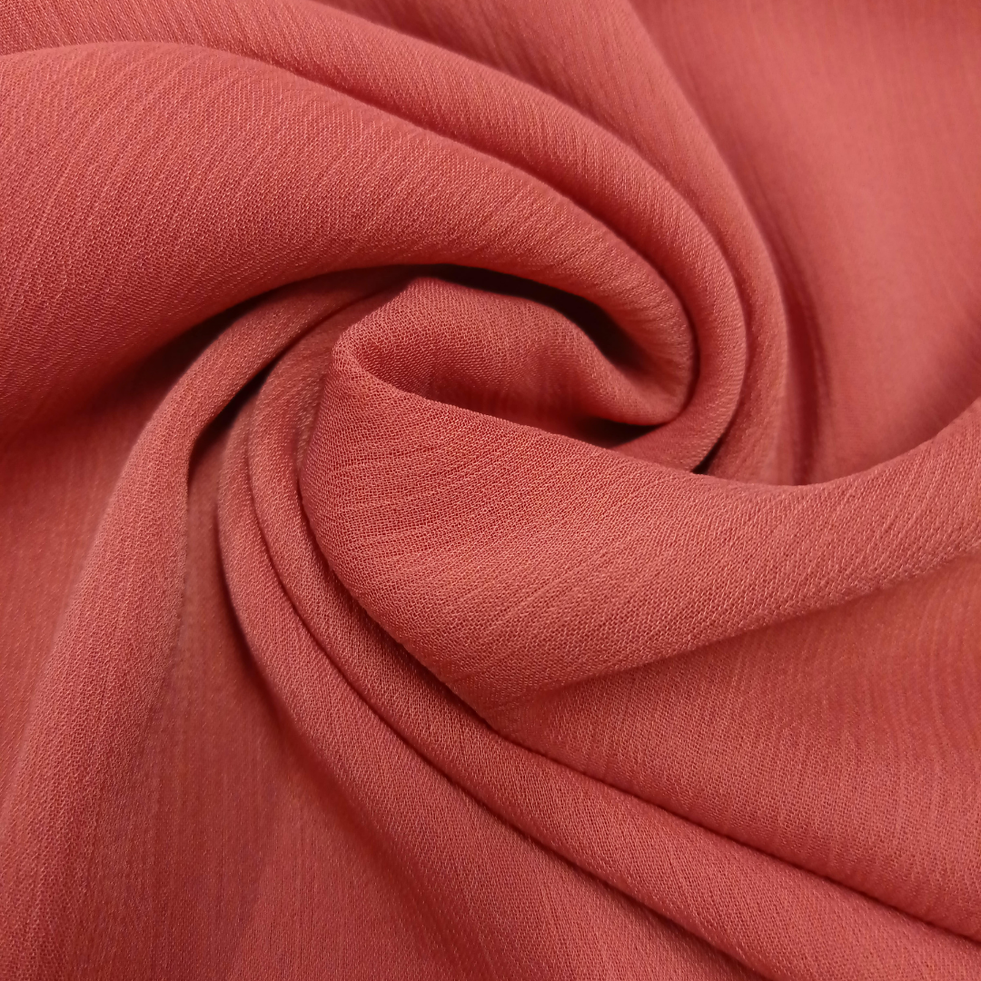 Crinkle Chiffon - Tea Pink