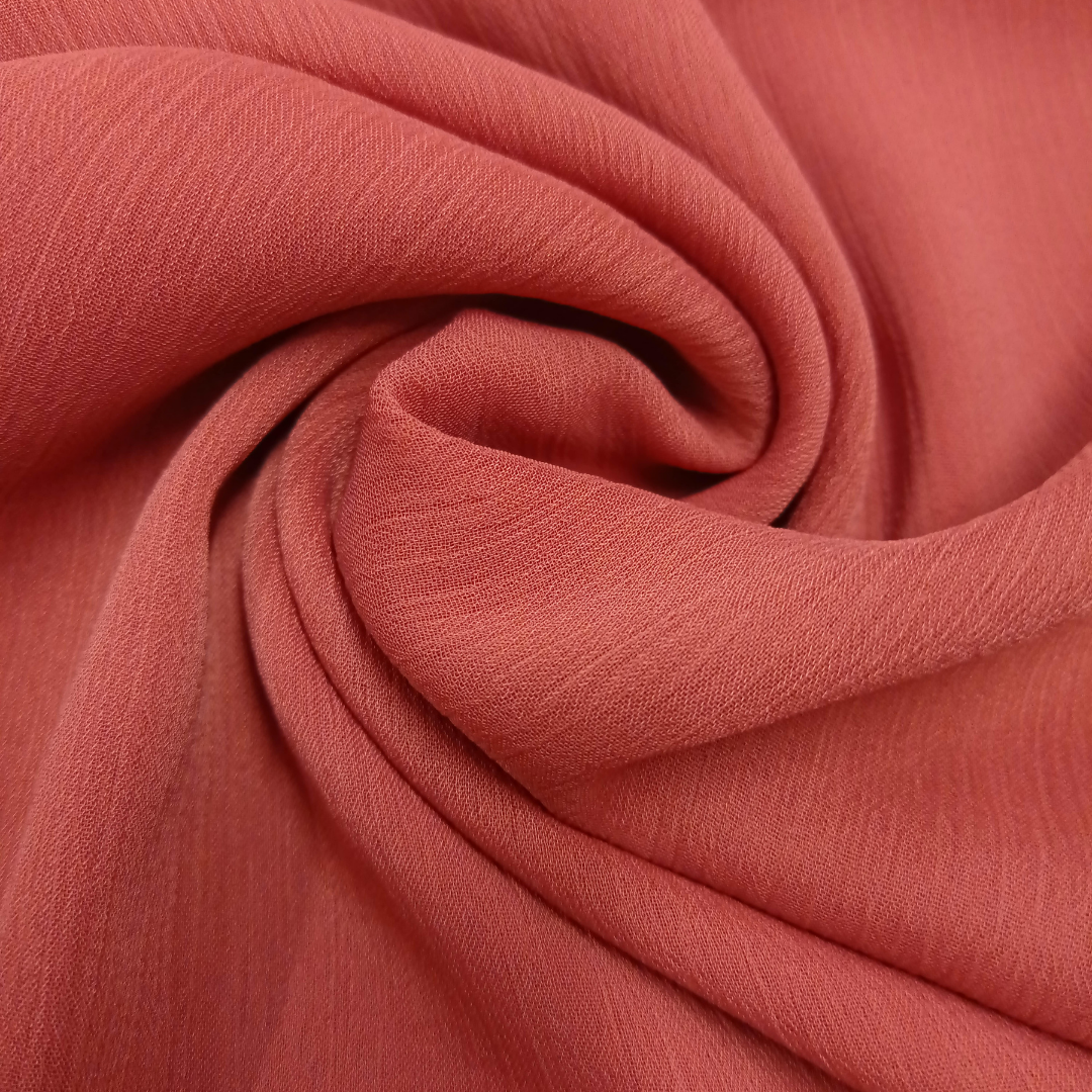 Crinkle Chiffon - Tea Pink - Scarfs.pk
