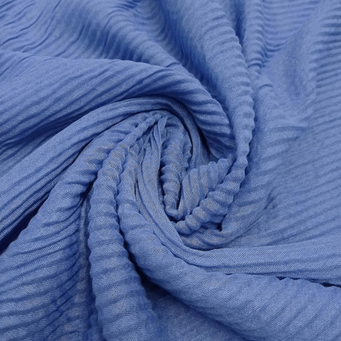 Crinkle Lawn - Blue - Scarfs.pk