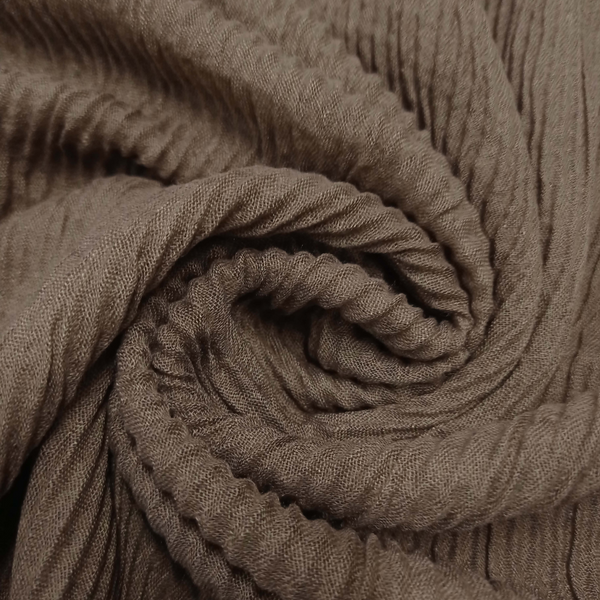 Crinkle Lawn - Brown - Scarfs.pk