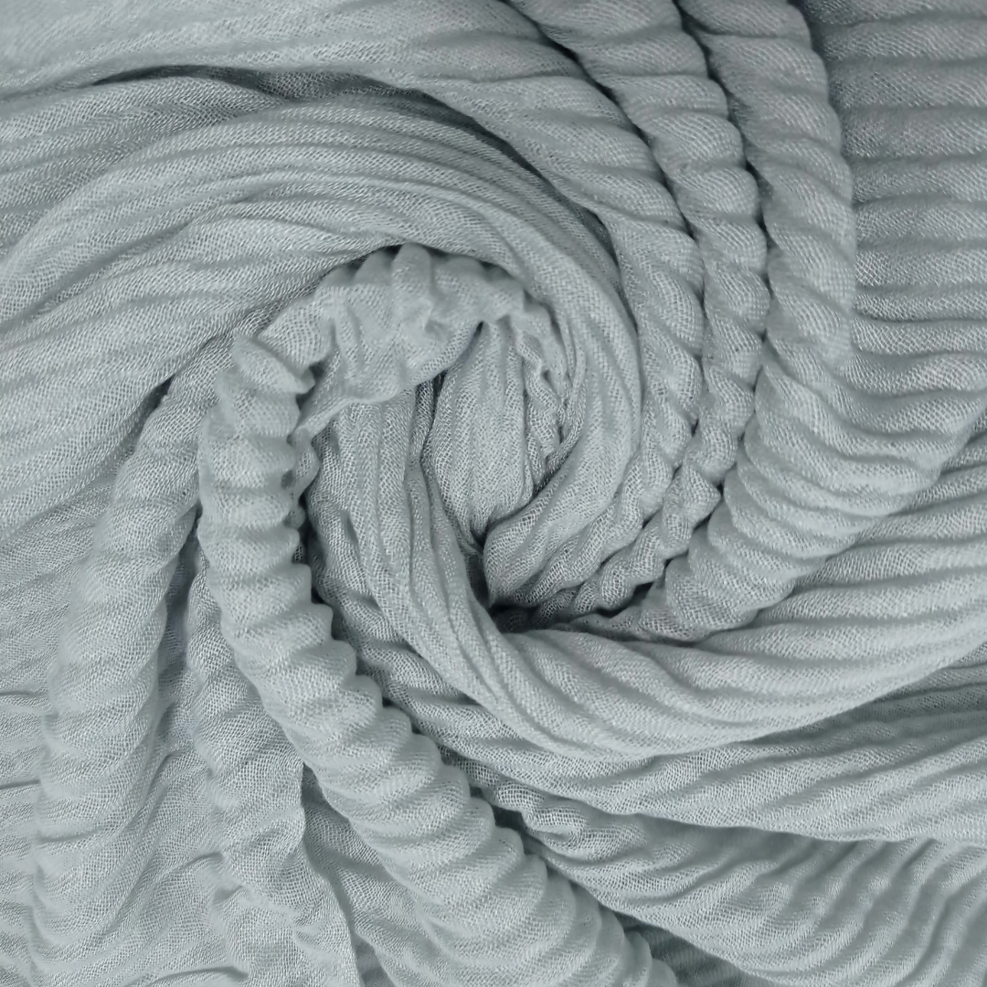 Crinkle Lawn - Light Grey - Scarfs.pk