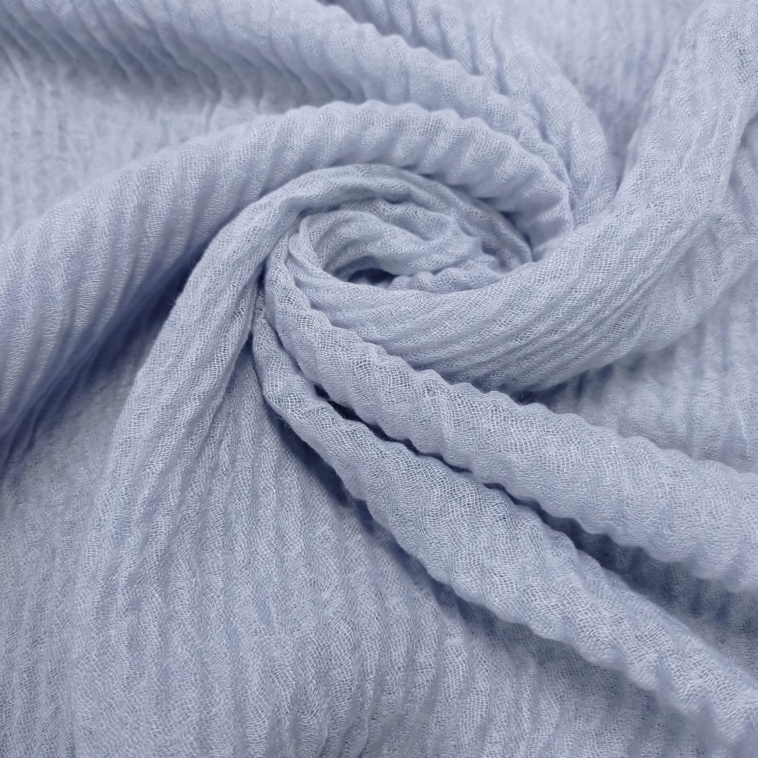 Crinkle Lawn - Ice Blue - Scarfs.pk