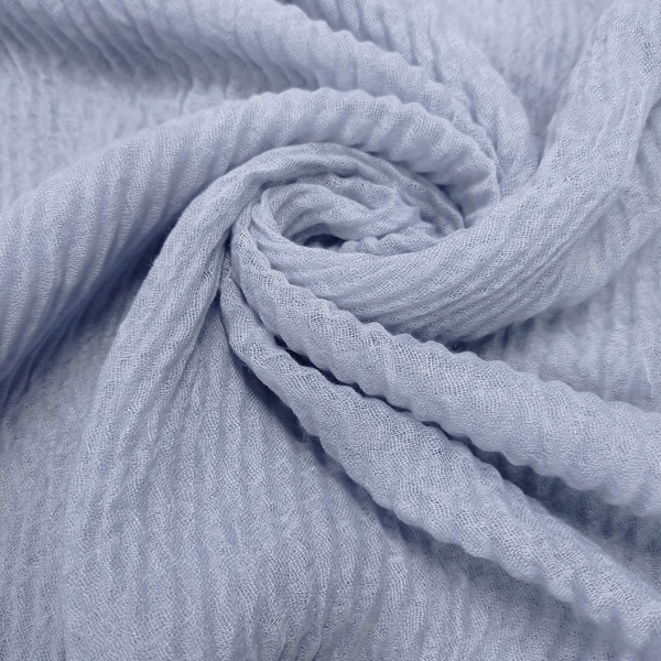 Crinkle Lawn - Ice Blue - Scarfs.pk