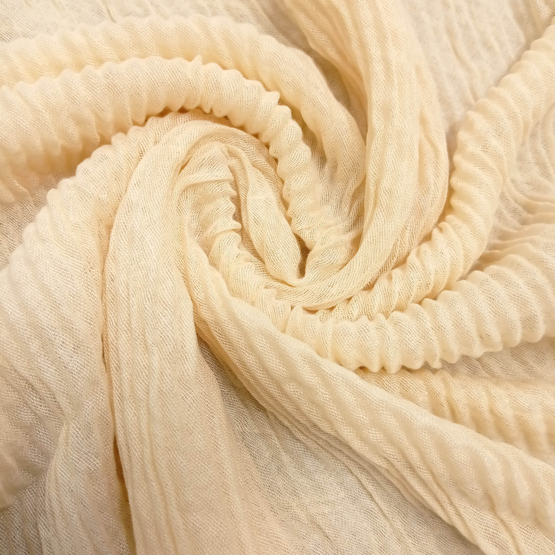 Crinkle Lawn - Peach - Scarfs.pk