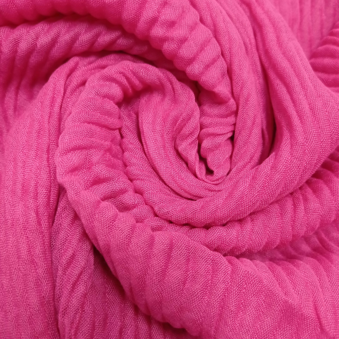 Crinkle Lawn - Virtual Pink