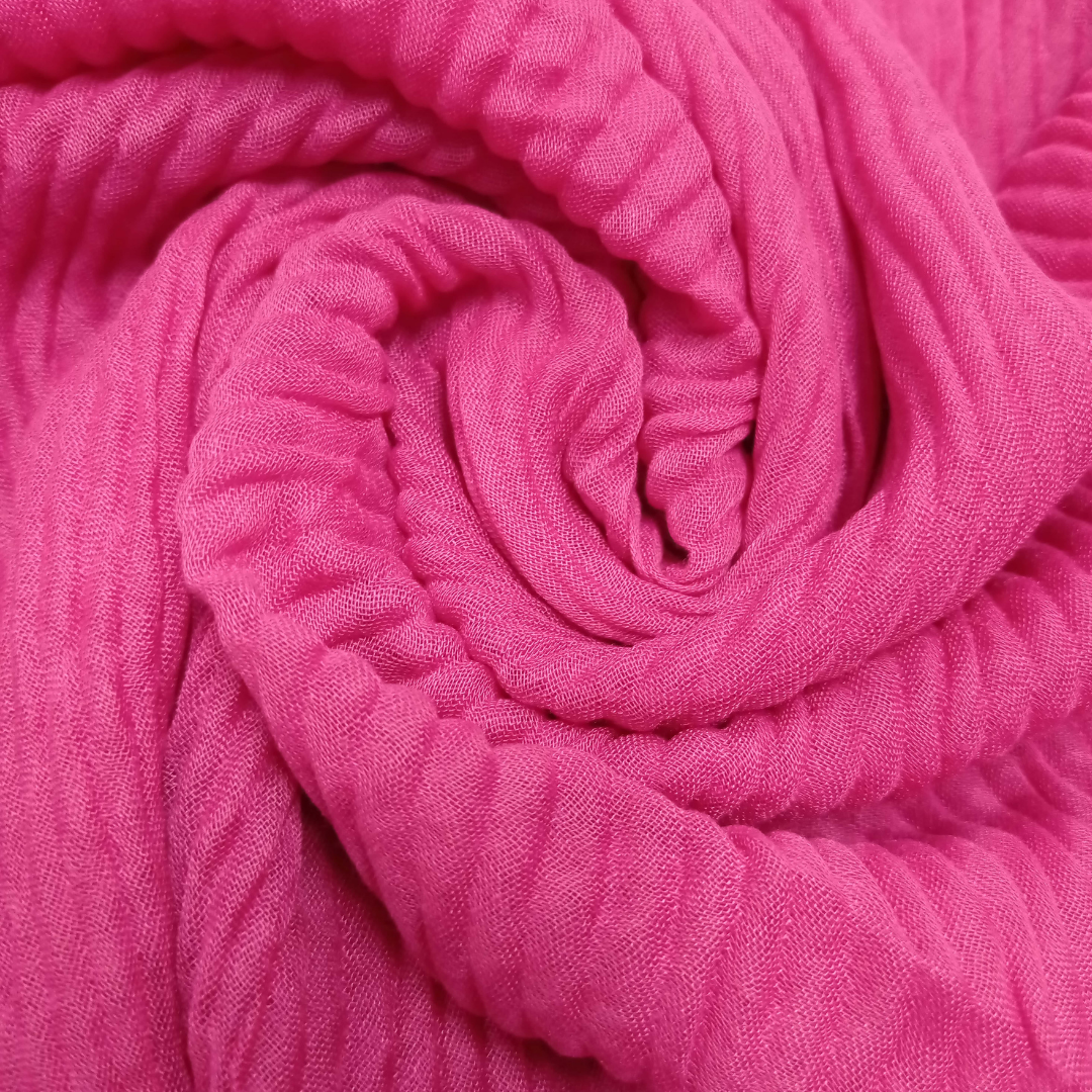 Crinkle Lawn - Virtual Pink - Scarfs.pk