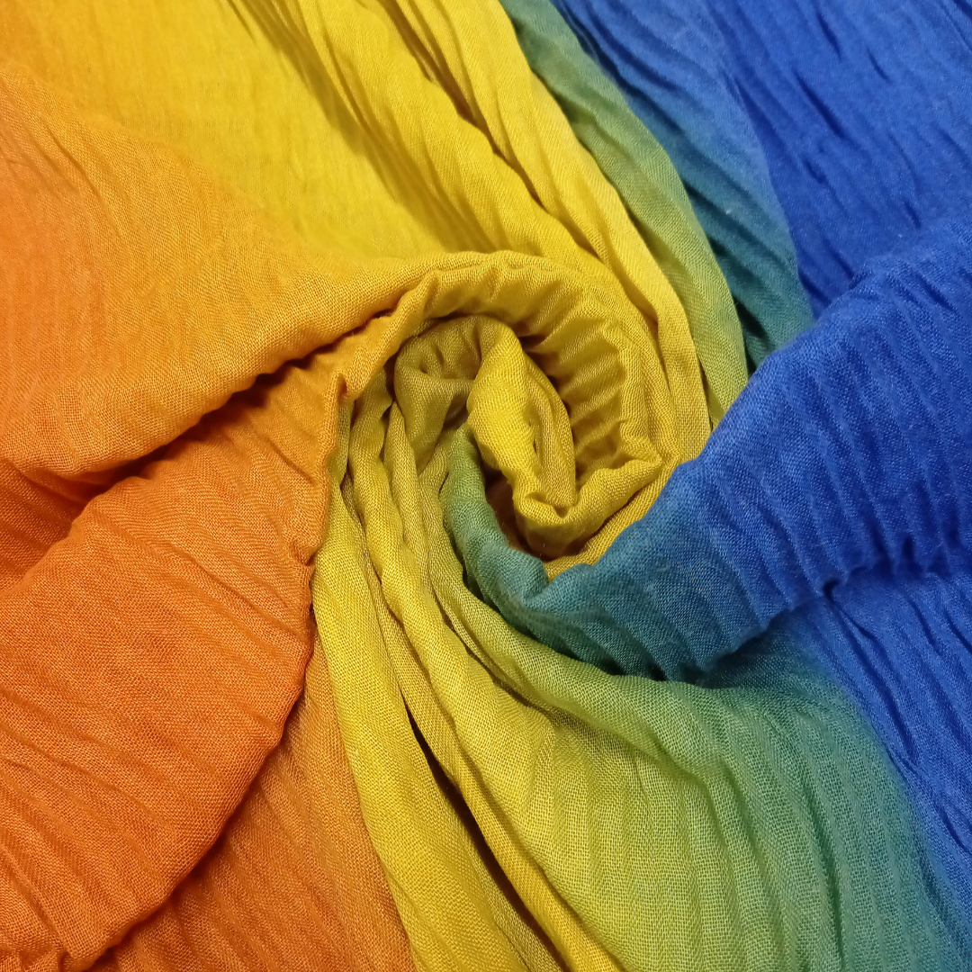 Crinkle Multi Shaded Lawn - Scarfs.pk