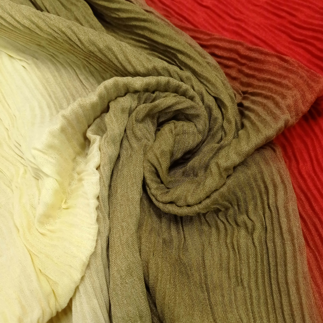 Crinkle Multi Shaded Lawn - Scarfs.pk