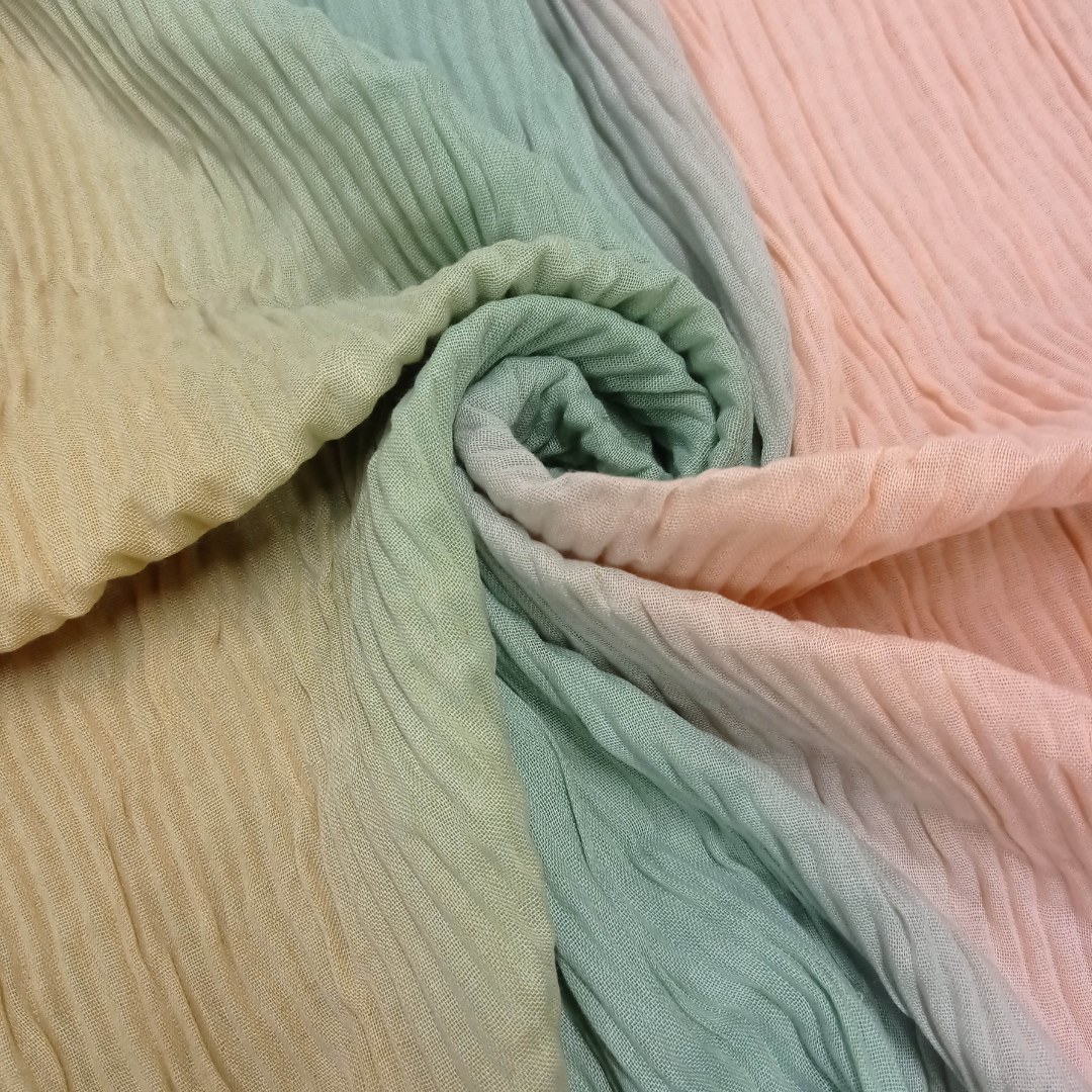 Crinkle Multi Shaded Lawn - Scarfs.pk