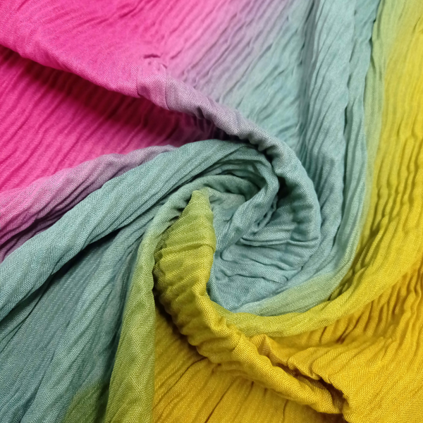 Crinkle Multi Shaded Lawn - Scarfs.pk