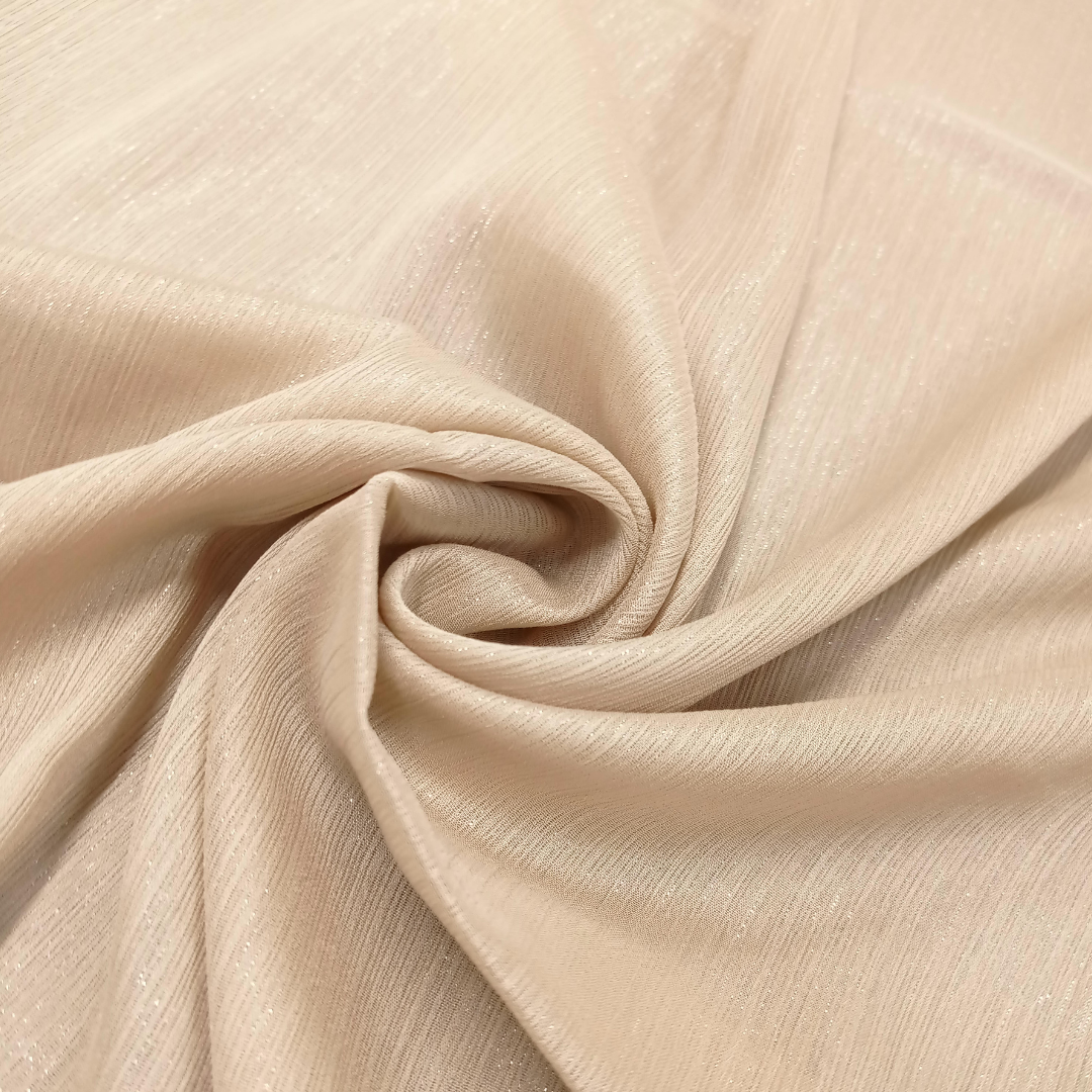 Crinkle Chiffon Zari Coated (Occasions Partner) - Biscotti - Scarfs.pk