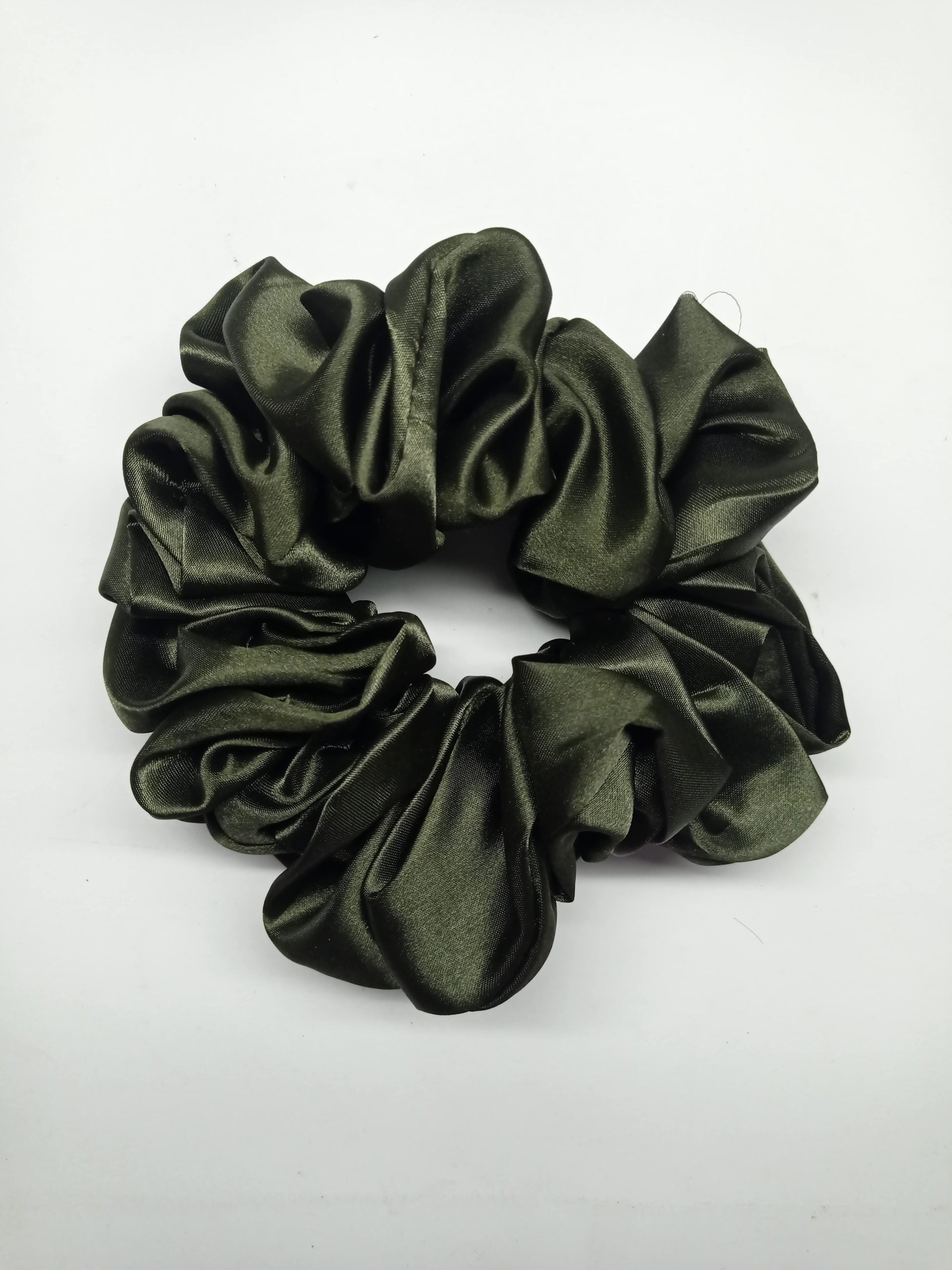 Scrunchie Hair Tie - Olive - Scarfs.pk